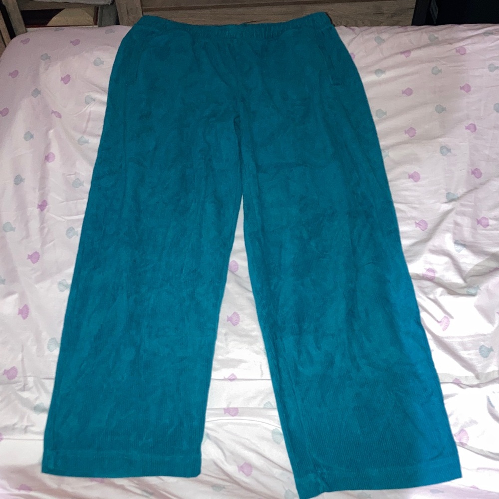 Teal Wide Leg Pants